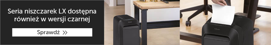 Seria niszczarek LX dostępna również w wersji czarnej